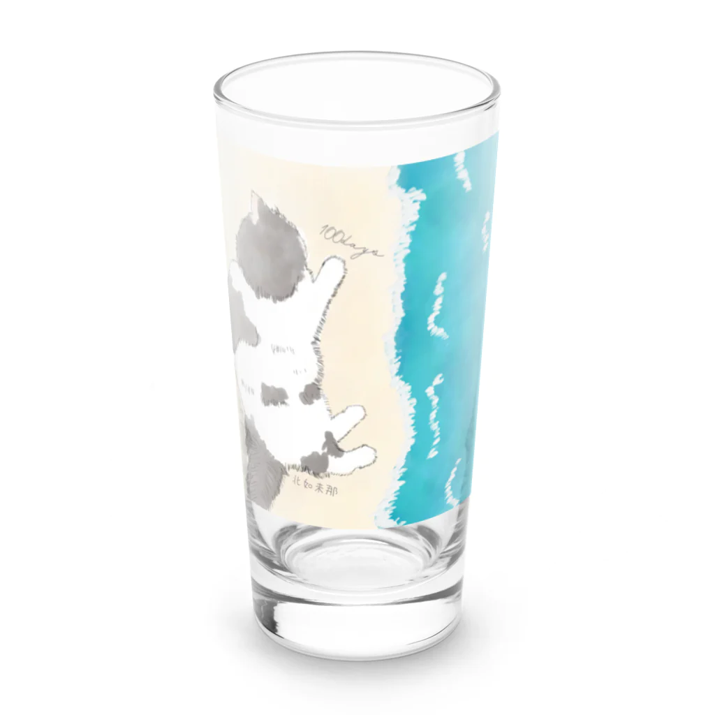 北如来那グッズ公式サイトの100daysリリース記念キーホルダー Long Sized Water Glass :front