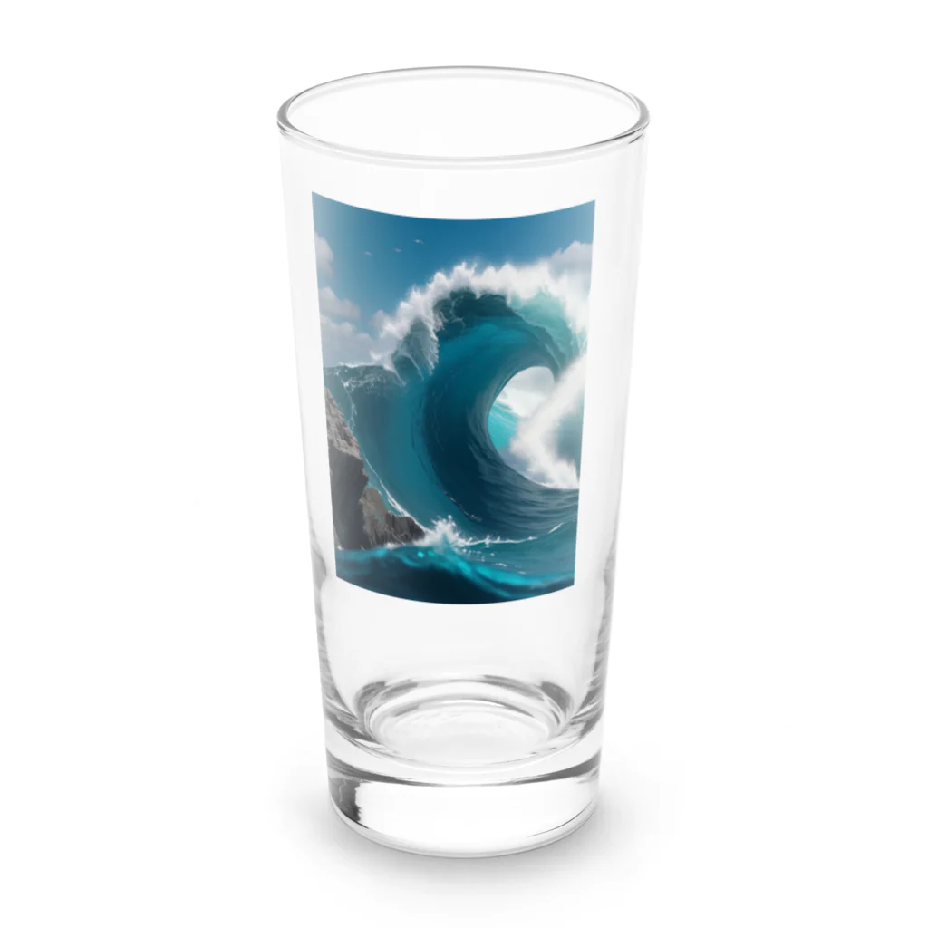 kurobe-taiyouのビックウェーブ Long Sized Water Glass :front