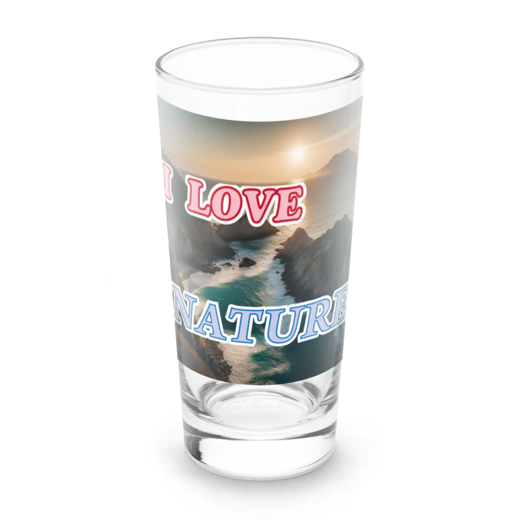 wataru-ingのI LOVE NATURE Long Sized Water Glass :front