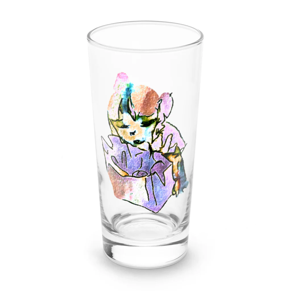 🍩tarojiro(たろじろ) shop🍩の飼いたいけど飼えない Long Sized Water Glass :front