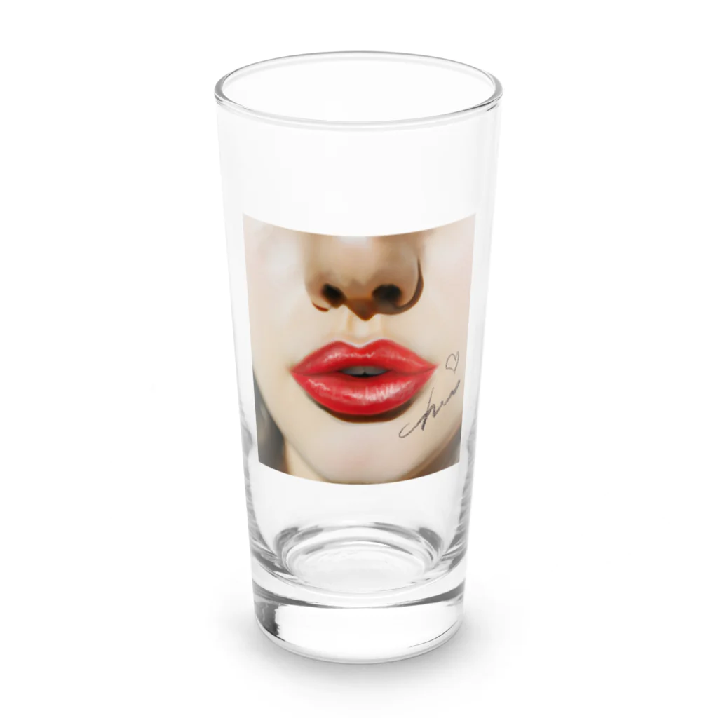 いらすとグッズのルージュリップ Long Sized Water Glass :front