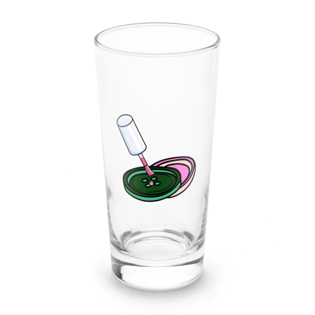 ＴＡＫＡＹＯＫＡＴＴＡのボタンの糸が取れそうな時はマニキュアを塗れば良い Long Sized Water Glass :front