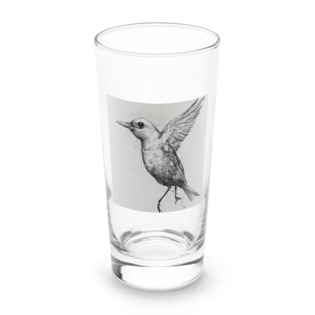 kezu-meの羽ばたく鳥 Long Sized Water Glass :front