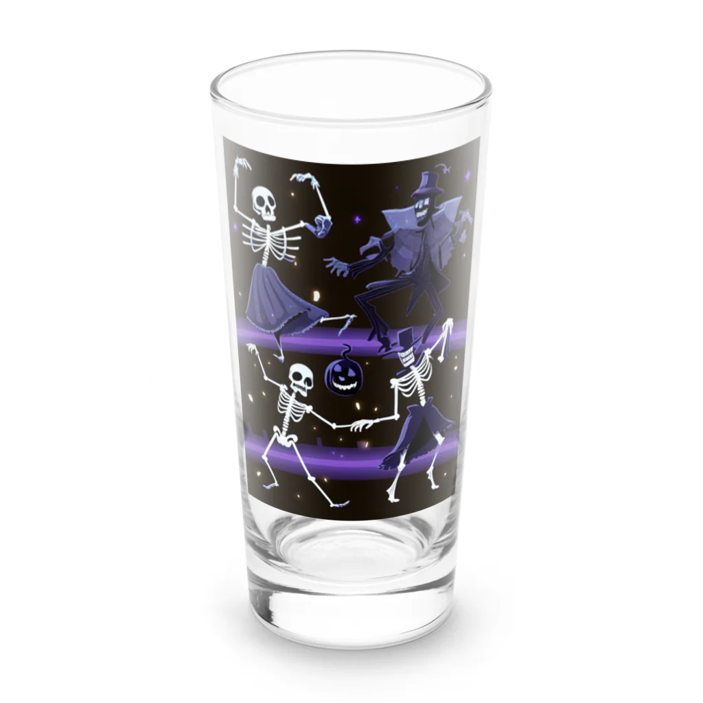 seasun011のハロウィンスケルトンダンス04 Long Sized Water Glass :front