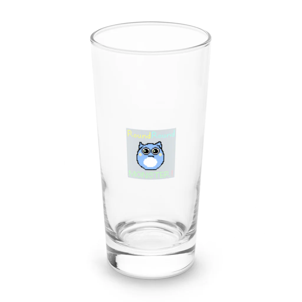 スペースアニマルズのラウンド・ラウンド・モンスター① Long Sized Water Glass :front