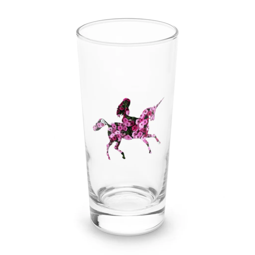 mumusのユニコーン　rose Long Sized Water Glass :front