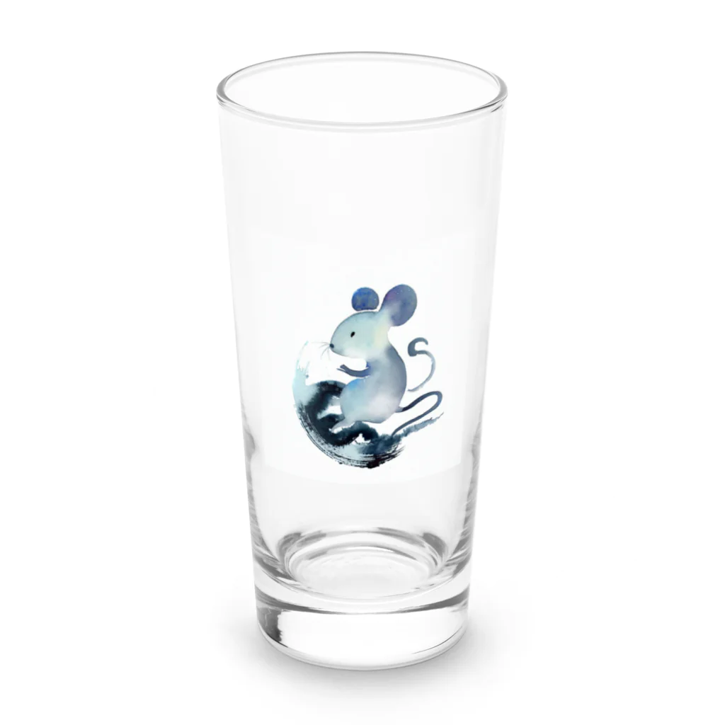 シリーズ＆シリーズの水墨画シリーズ　鼠 Long Sized Water Glass :front