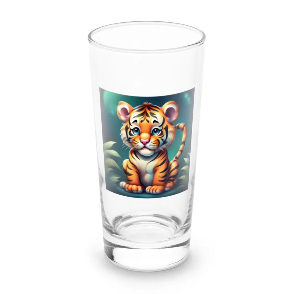 rua-ruc-brzのPretty Tiger Long Sized Water Glass :front