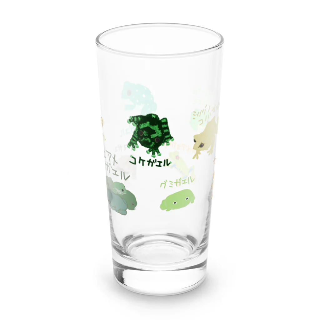 いきものや　のの（別館）のカエル！カエル！カエル！ Long Sized Water Glass :front