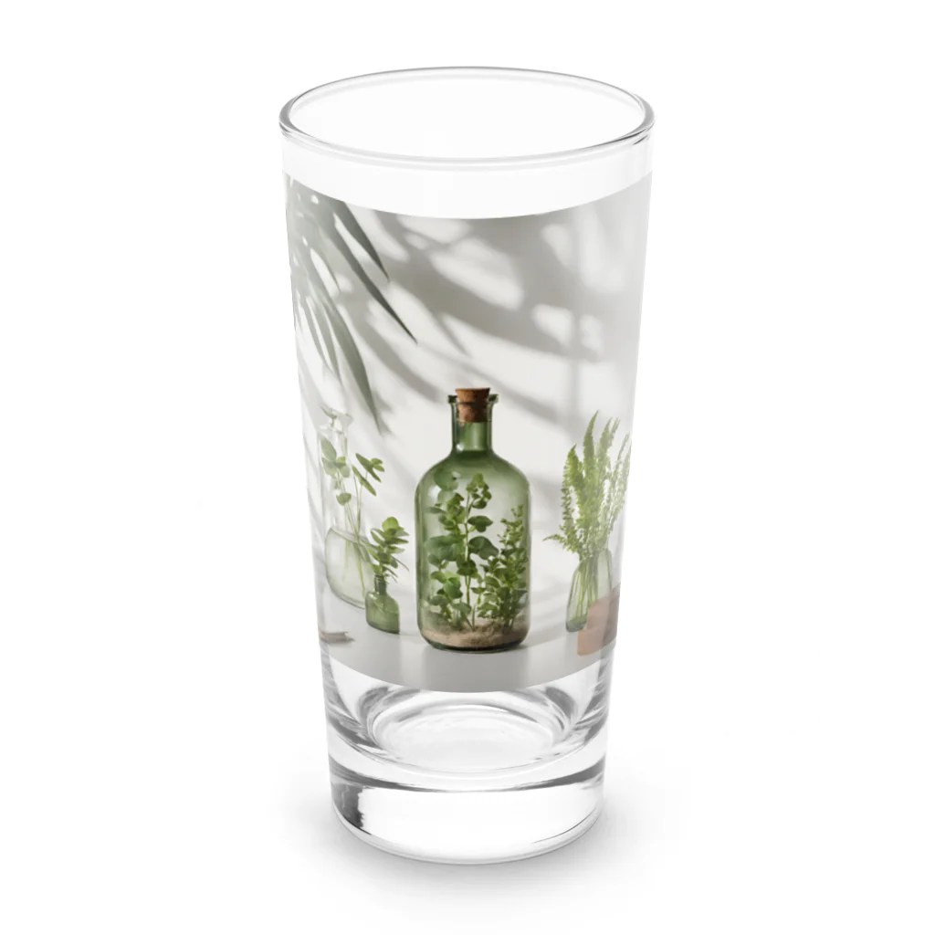 すまいるのおしゃれ植物グッズ Long Sized Water Glass :front