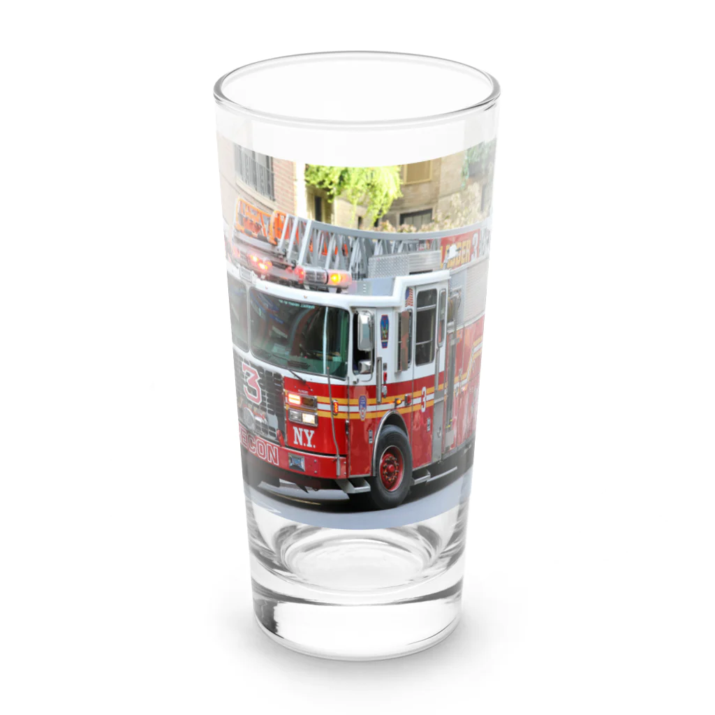 ビッグスマイルライフのかっこいいはしご車 Long Sized Water Glass :front