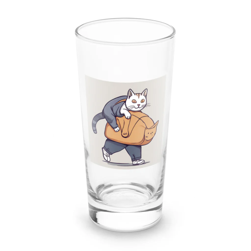 aoking_の不思議猫 Long Sized Water Glass :front