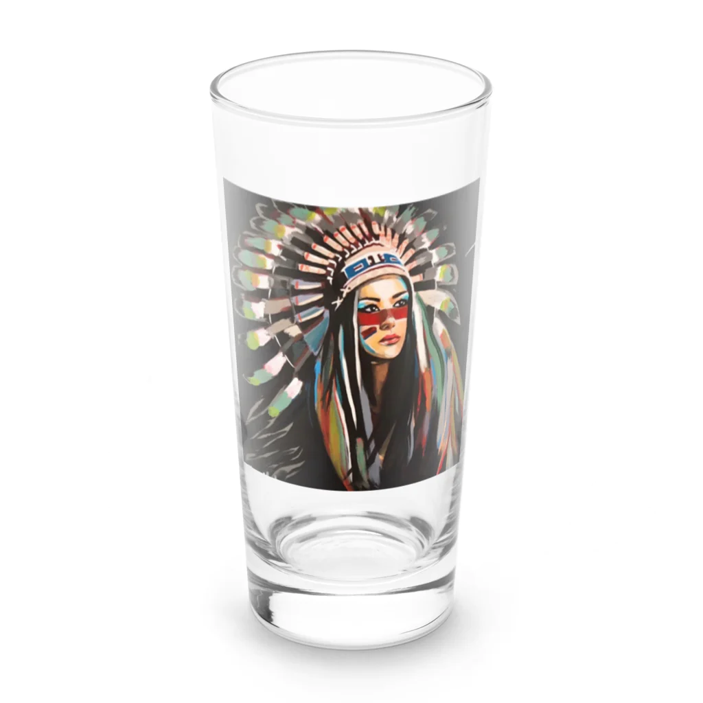 ファンタジスターのメキシカンフェザー Long Sized Water Glass :front