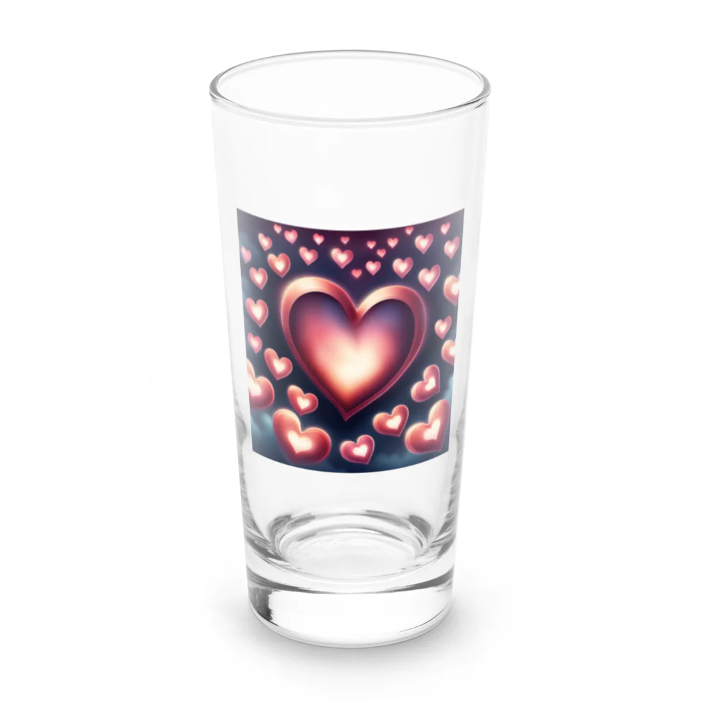 ワンダーワールド・ワンストップのハートがいっぱい③ Long Sized Water Glass :front