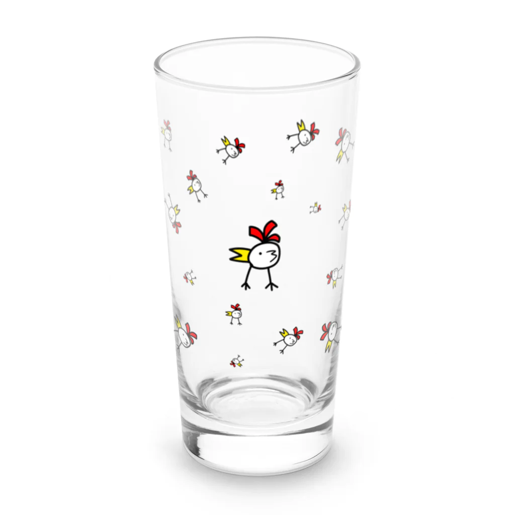 劇団ハートランド高橋亜矢子のにわにわなんわにわとり？ Long Sized Water Glass :front