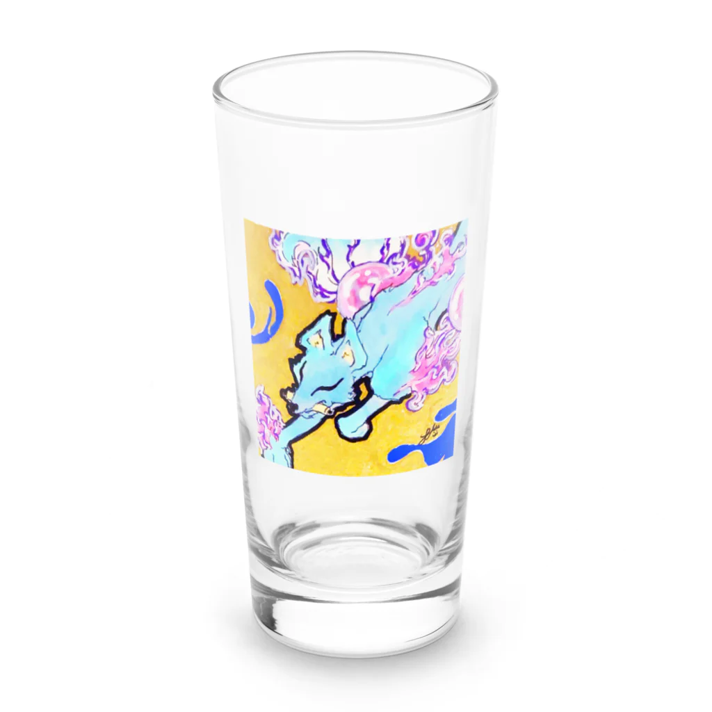 ジャム＝ゴイドの炎ニ揺レル九尾 -紫炎- Long Sized Water Glass :front