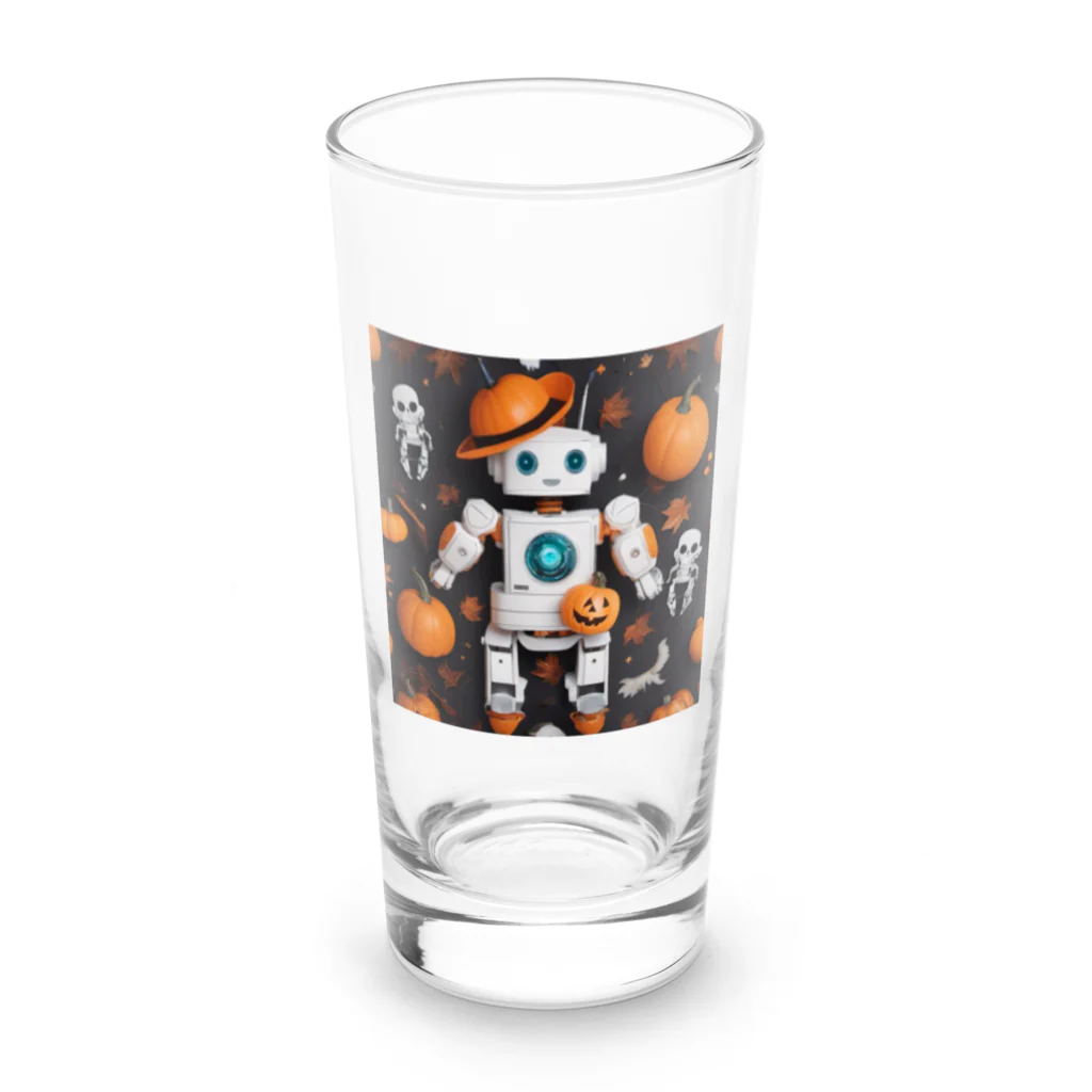 ToToMoの【ハロウィン】ロボット Long Sized Water Glass :front