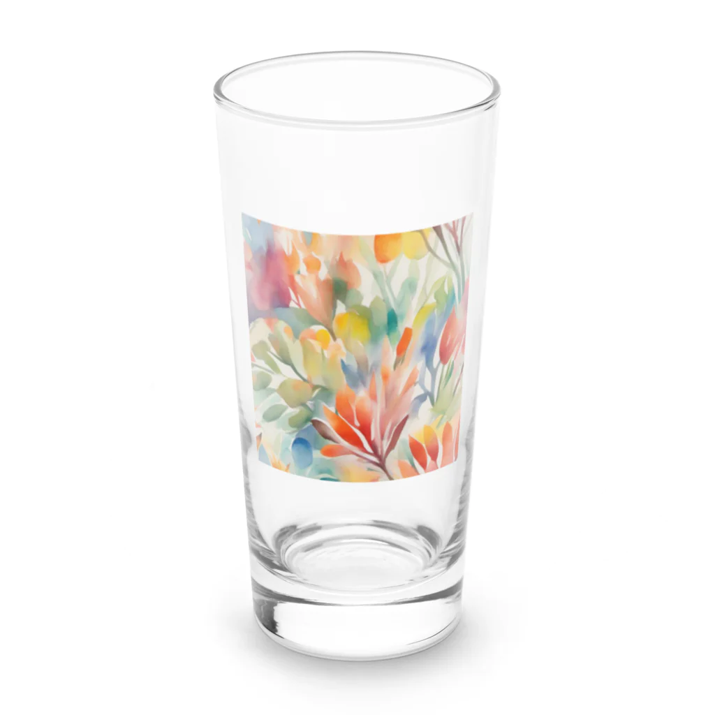 Kagarinのフラワー Long Sized Water Glass :front
