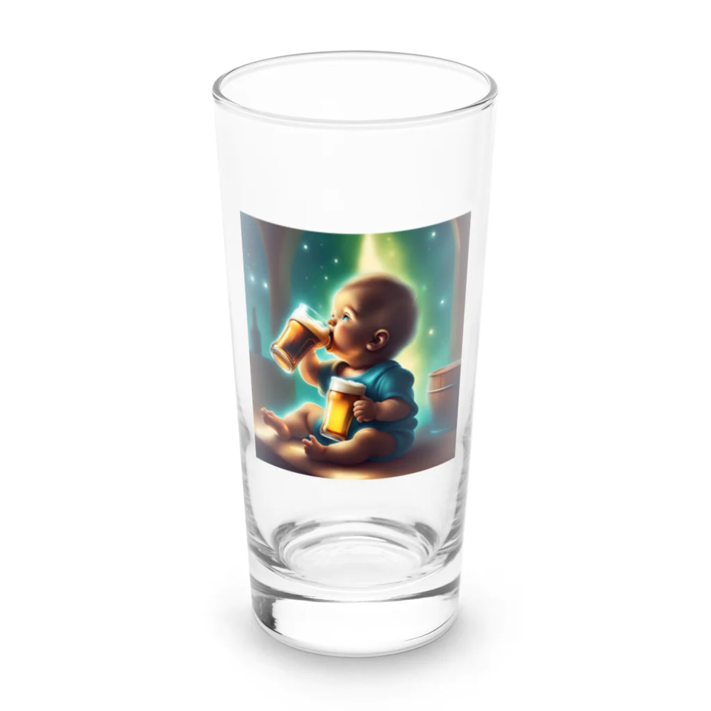 Baby smokerのBaby beer Long Sized Water Glass :front