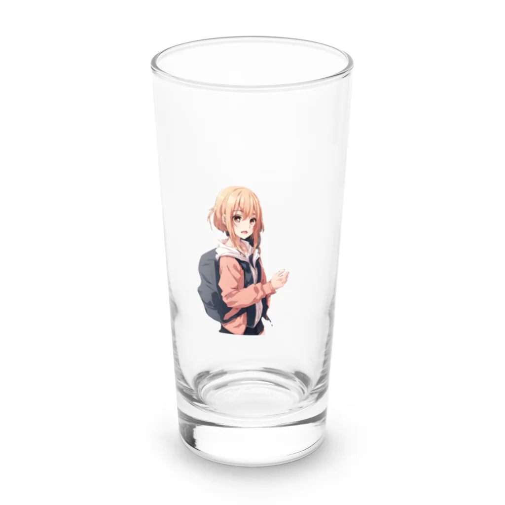 kazoku5のツンデレ女子 Long Sized Water Glass :front