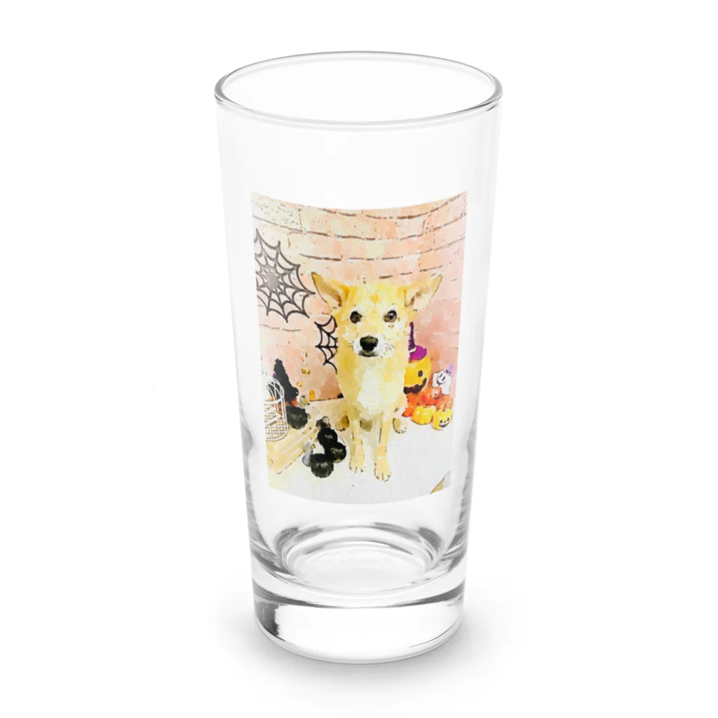 しばいぬ1大好き屋の可愛いしばわんHappyHalloweenグッズ Long Sized Water Glass :front