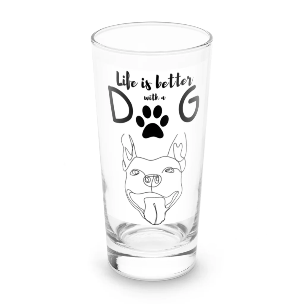 CHARONの犬との暮らし Long Sized Water Glass :front