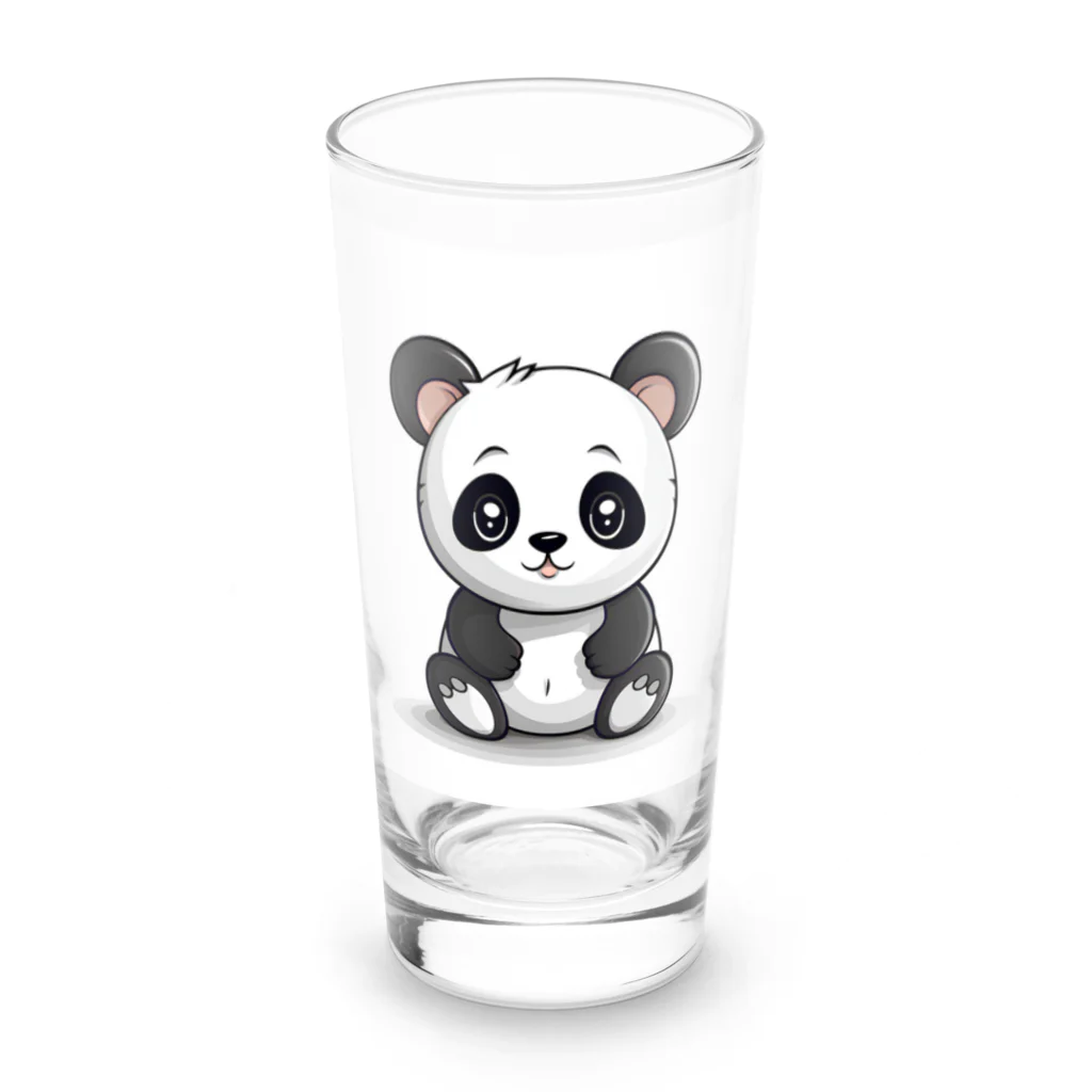 sh8のキュートパンダ Long Sized Water Glass :front