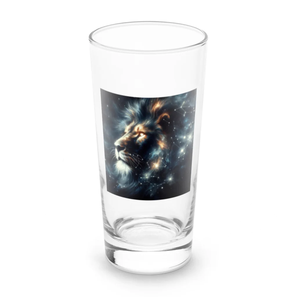 shop_cosmoの星屑のライオン Long Sized Water Glass :front