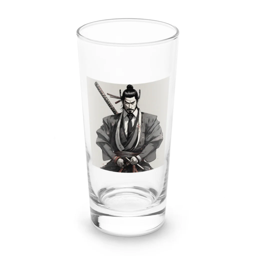 hyon1004のサラリーマン侍 Long Sized Water Glass :front