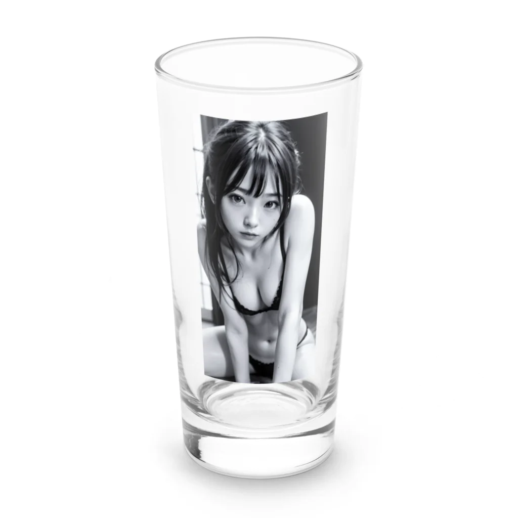 タナカ＠全力AIイラストレーターの見つめる可憐 Long Sized Water Glass :front