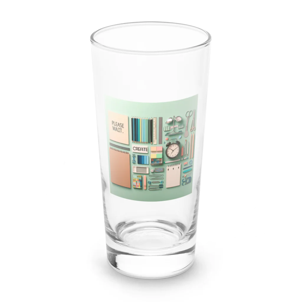 Lock-onの文房具大好き❤緑色01 Long Sized Water Glass :front