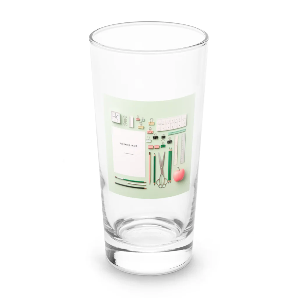 Lock-onの文房具大好き❤緑色02 Long Sized Water Glass :front