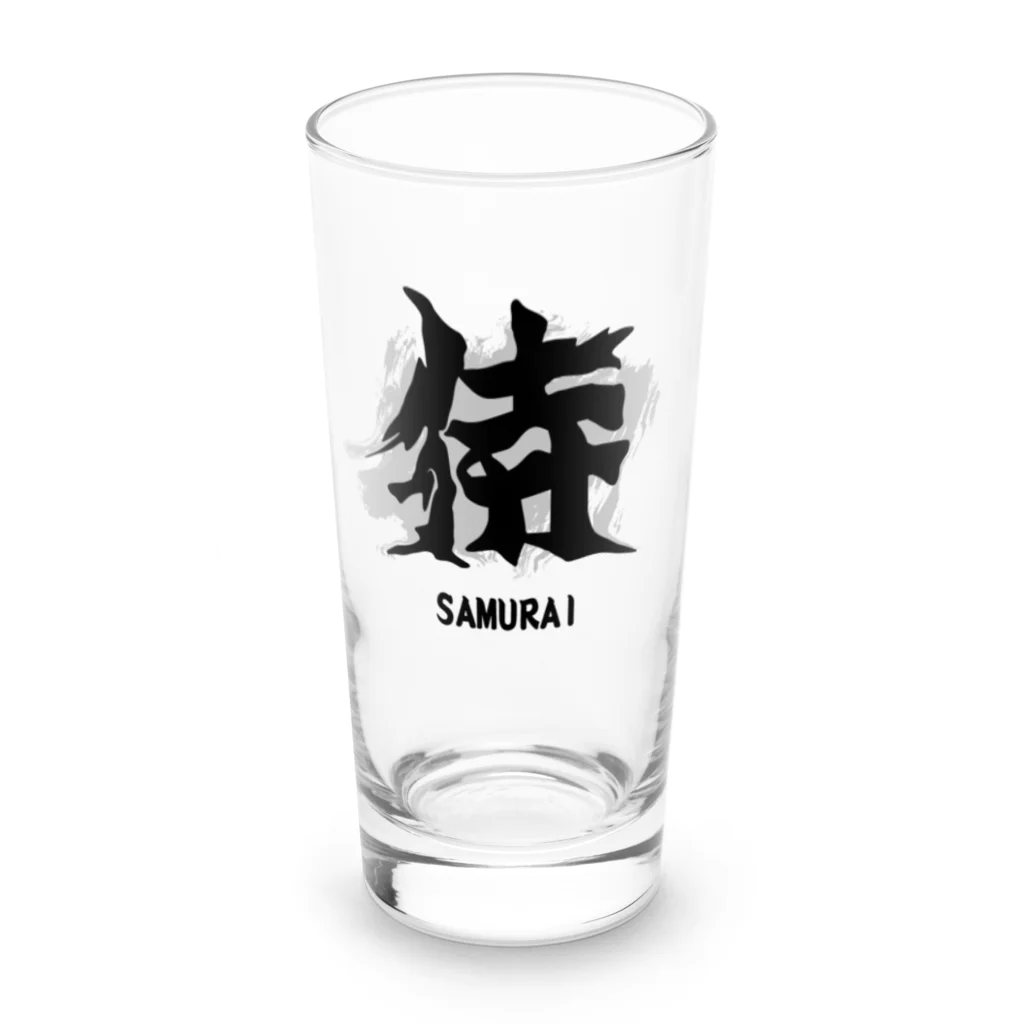 スタジオ・ロングワンのアメリカで着る侍Ｔシャツ！samurai original illustration fashion  Long Sized Water Glass :front