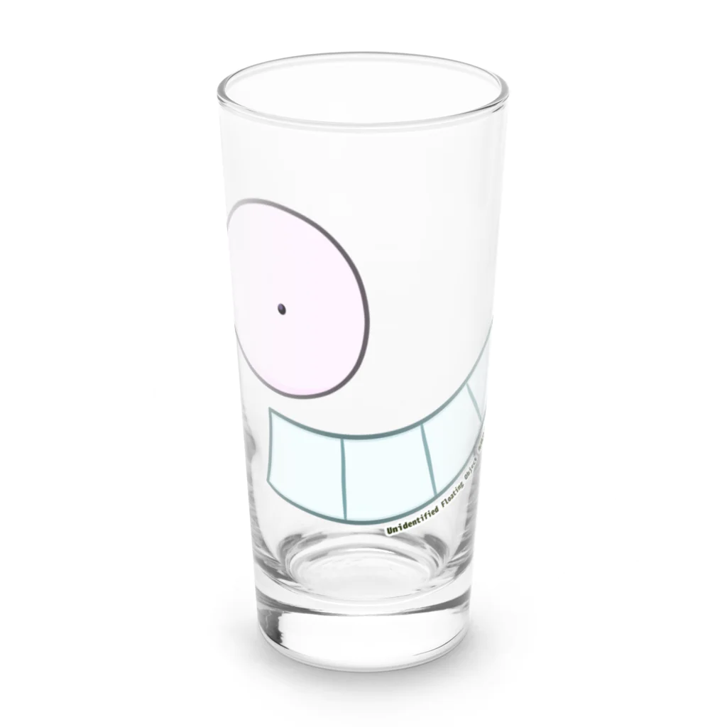 未確認浮遊物体のアイザックフェイス Long Sized Water Glass :front