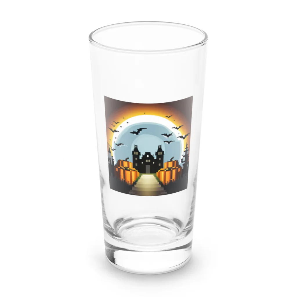 umakoiのドット絵のハロウィン城 Long Sized Water Glass :front