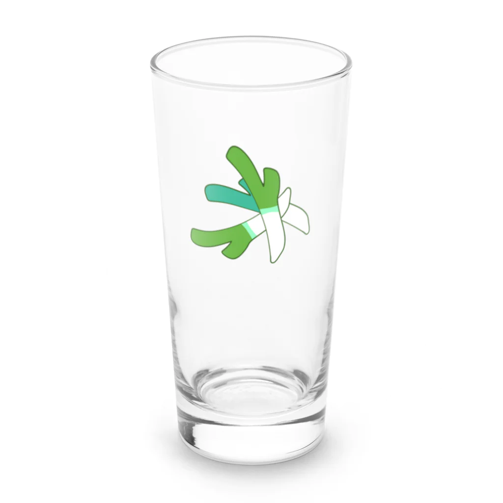 ぴっぽこぽの高級ねぎ Long Sized Water Glass :front