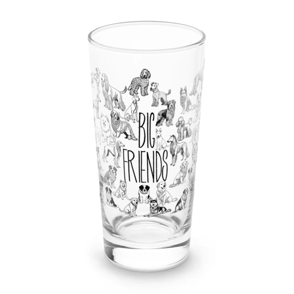 inu-sanの大きな犬はみんな友達 Long Sized Water Glass :front