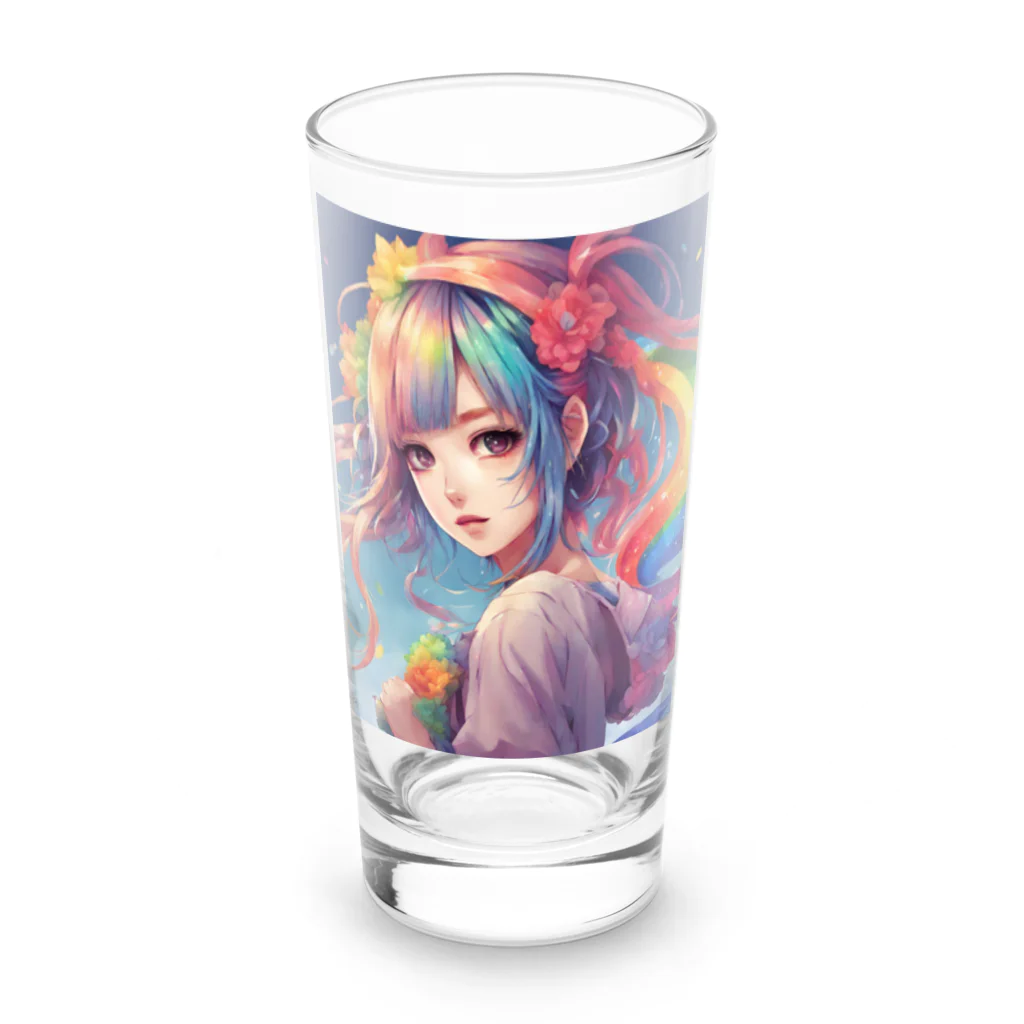 MUSE projectの未来形レインボーガール Long Sized Water Glass :front