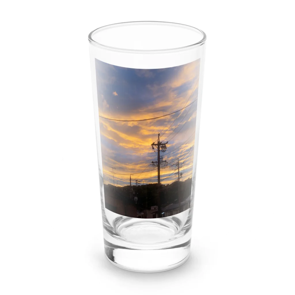 life photo goods shopの夕焼け Long Sized Water Glass :front