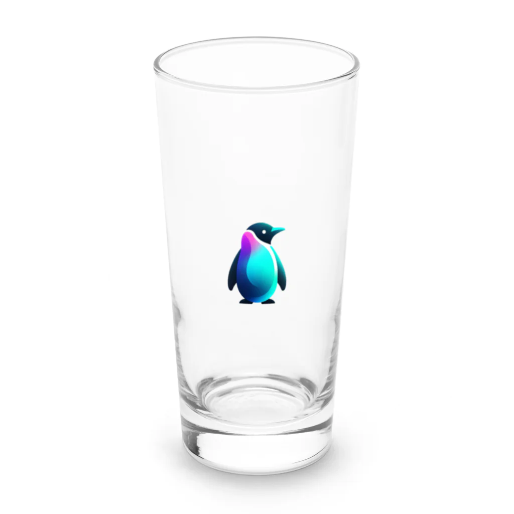 一人親方55歳FIREのスタイリッシュペンギン Long Sized Water Glass :front