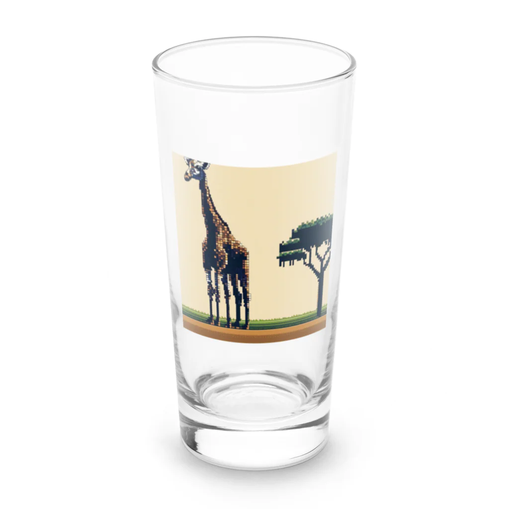 ほっこりグッズBASEのキリンさん Long Sized Water Glass :front