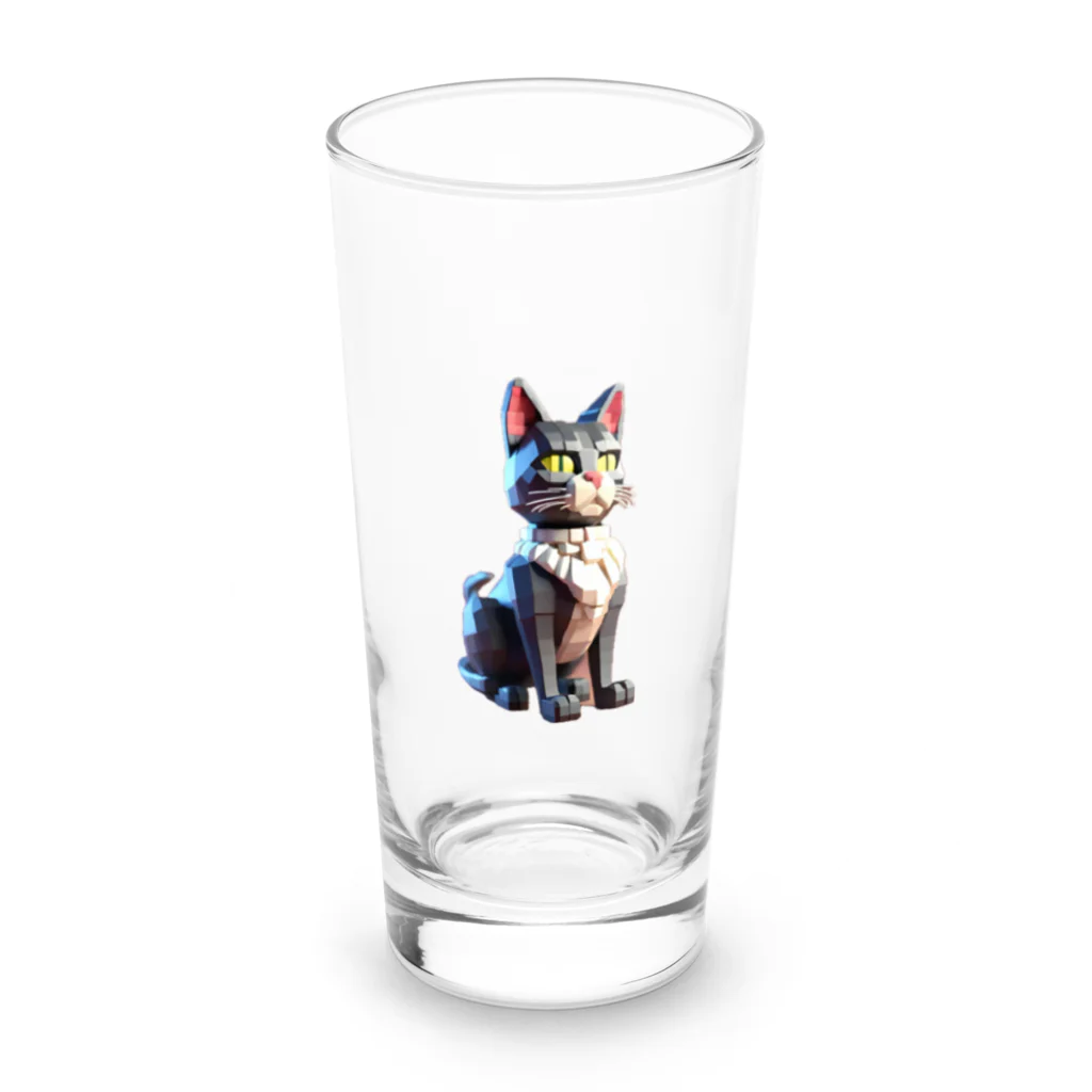 どどめの3D猫 Long Sized Water Glass :front