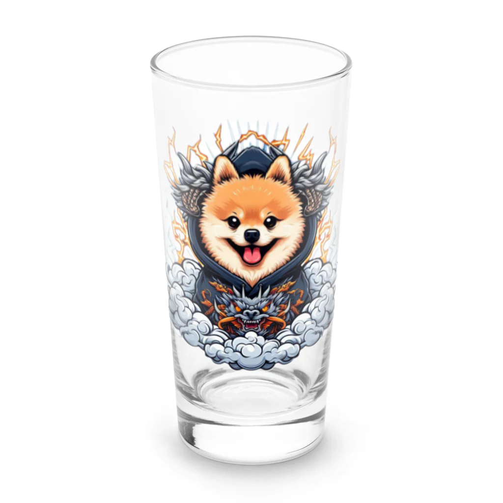 Pom-Dog'sのポメドラゴン Long Sized Water Glass :front