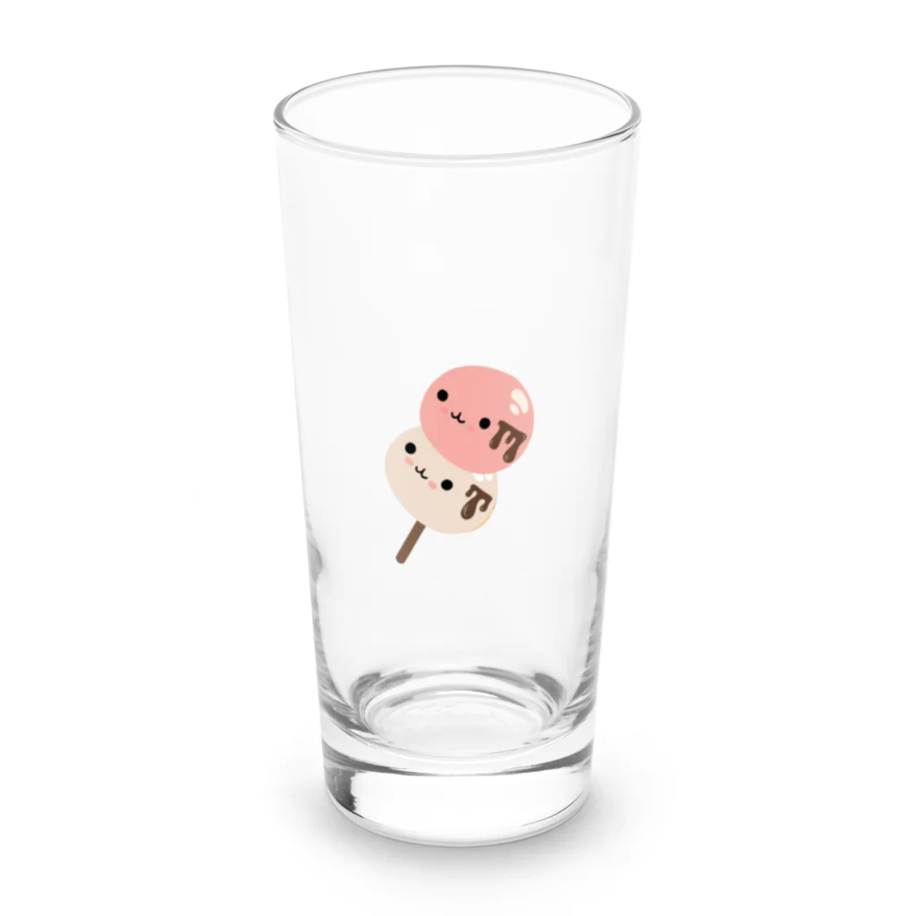 みたらし団子のふたたまちゃんのみたらし団子のふたたまちゃん Long Sized Water Glass :front