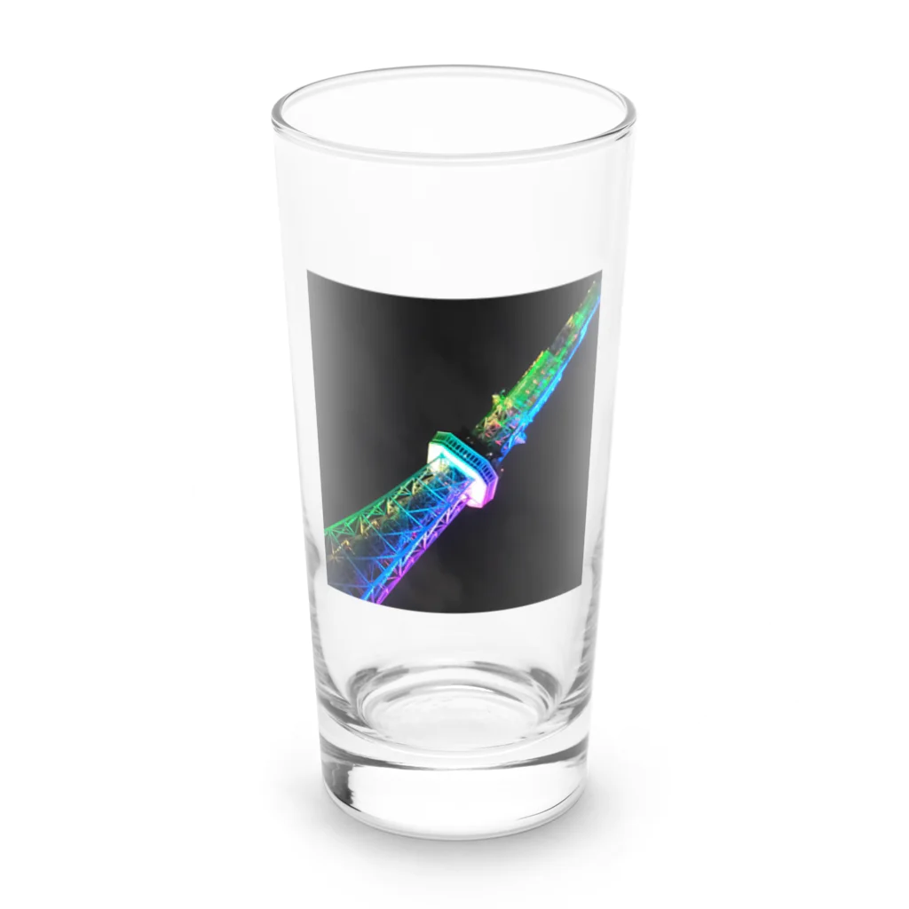 hashhashのナイトタワー Long Sized Water Glass :front