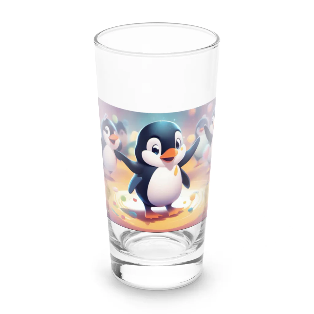 MistyStarkのペンギンダンス Long Sized Water Glass :front