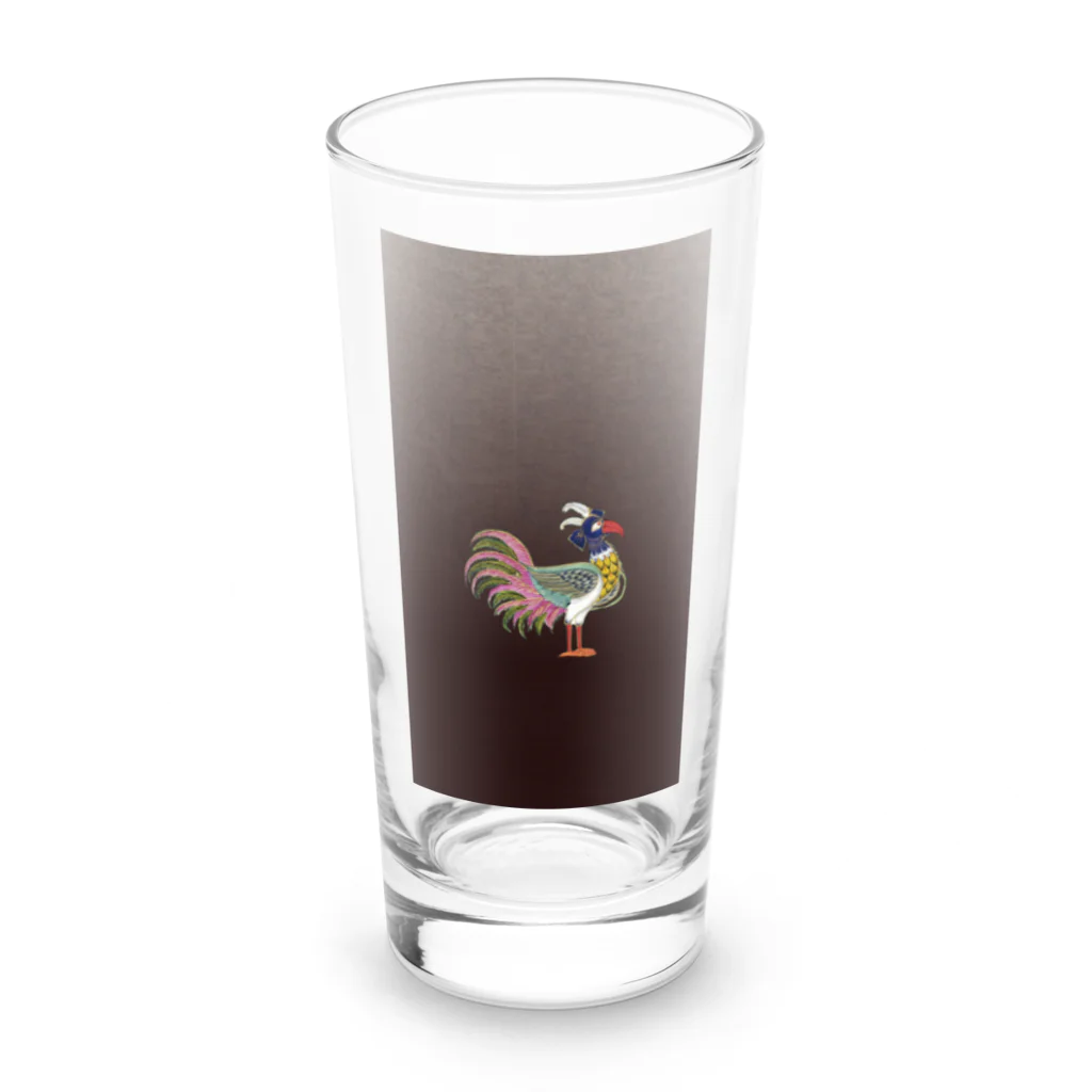 PALA's SHOP　cool、シュール、古風、和風、の伝説上の神話の鳥　■ Long Sized Water Glass :front