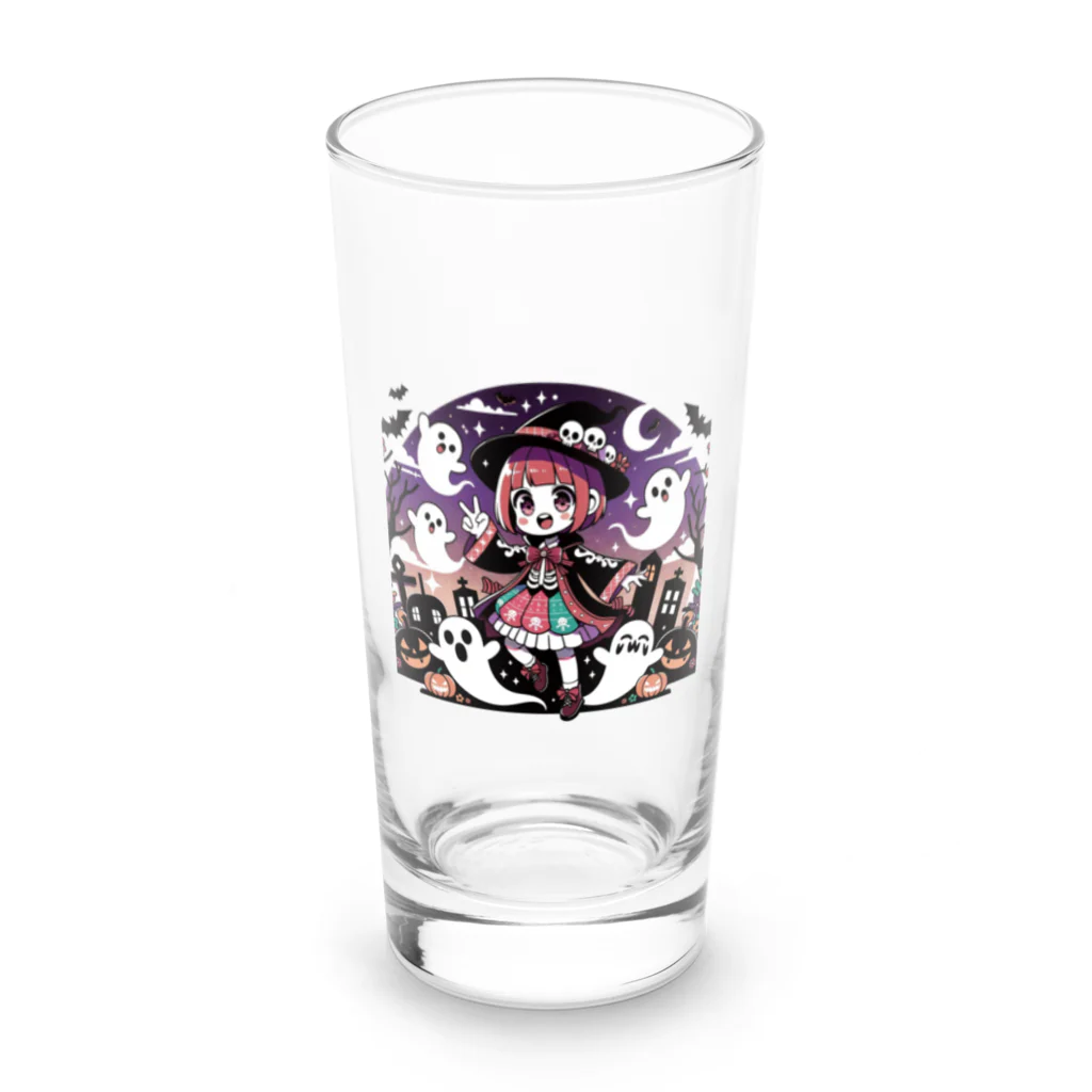 ArtifyGoodsのハロウィンの魔法少女 Long Sized Water Glass :front