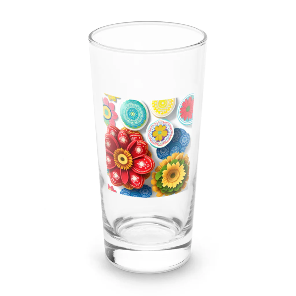 屋台 CLINICのフラワー3D風 Long Sized Water Glass :front