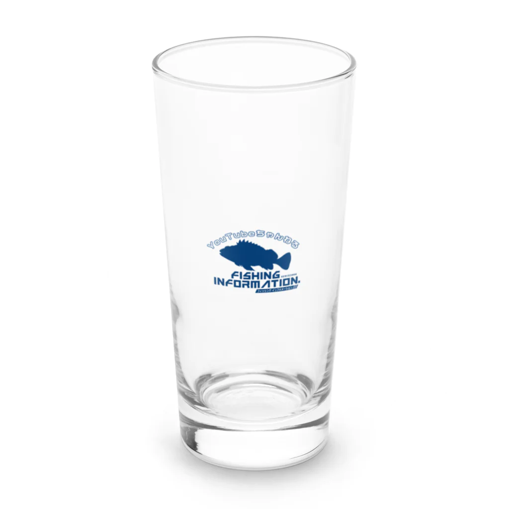 Fishing Information.（フィッシング インフォメーション）　　　　公式ロゴショップのFishing Information.（フィッシングインフォメーション）ユーチューブロゴ2 Long Sized Water Glass :front